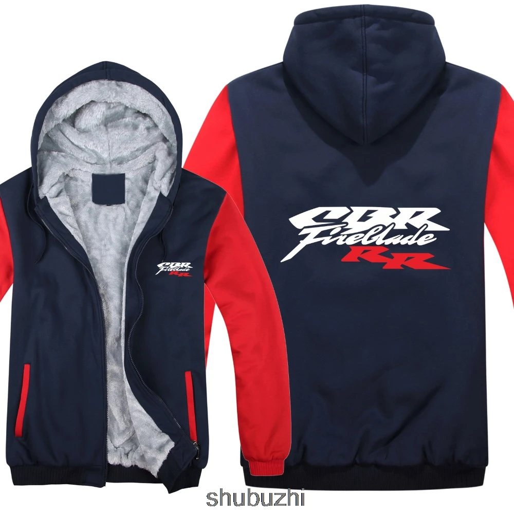 Мотоцикл CBR Fireblade толстовки куртка зимняя мужская повседневная шерстяная подкладка флис CBR Fireblade RR толстовки пуловер с капюшоном