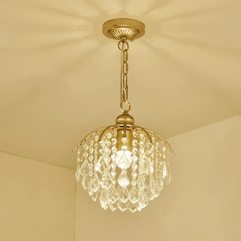 Moderno k9 lustre de cristal redondo elegante