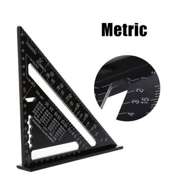 

7 Aluminum Alloy Triangle Ruler Protractor Miter Framing High Precision