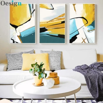 

Abstract Modern Multi Colors Canvas Paintings Art Decorations Wall Pictures Nordic Posters Print Living Room Home Office Decor
