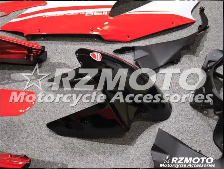 ABS мотоцикл обтекатель подходит для Ducati 899 1199 Panigale 2012 2013 кузов литья под давлением красный ACEKITS Магазин № 0096