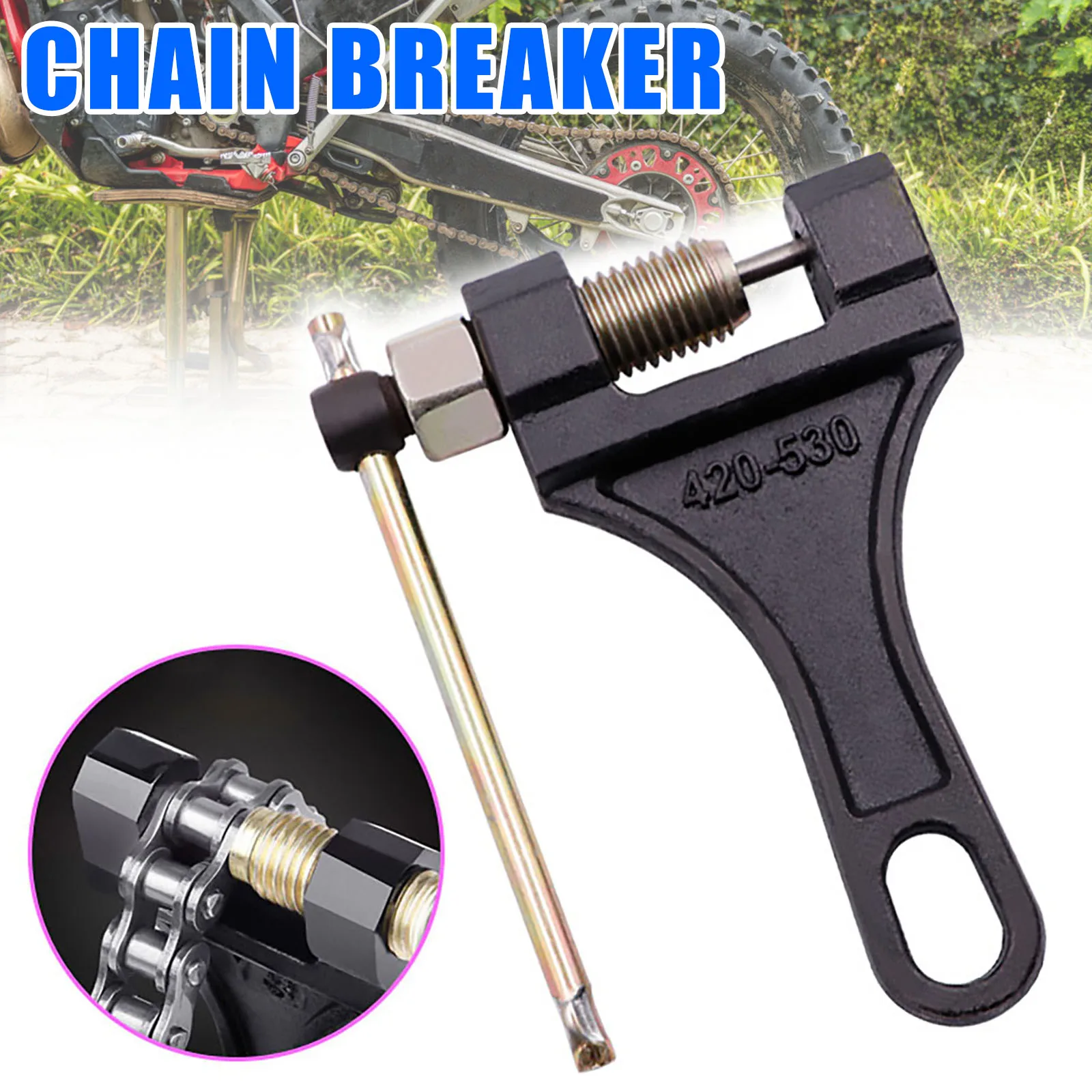 Durable Motorcycle Chain Cutter Breaker Tool Link Remover Fit 420 428 520 For Bicycle Easy To Operate Hand Tools Drop Shipping |