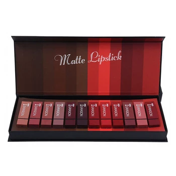 

12pcs Colors Lipstick Long-lasting Moisturizer Nutritious Sexy Matte Glitter Lipstick Lip Gloss Makeup Tools Birthday Present