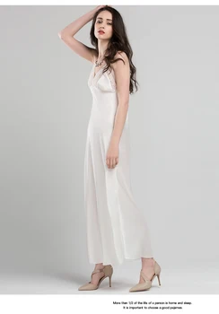 الدانتيل مثير حبال فستان النوم الساتان لباس نوم من الحرير النساء فو الحرير طويل البشاكير الإناث أكمام الخامس الرقبة قمصان النوم C1618 4