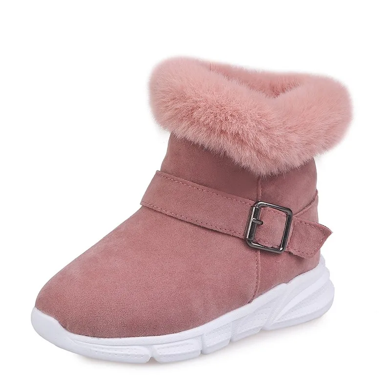 

2019 Winter Fashion Plush Kids Warm Snow Boots For Little Girl Shoes Size Children'S Boots Big Kids 3 4 5 6 7 8 9 10 11 12 Year