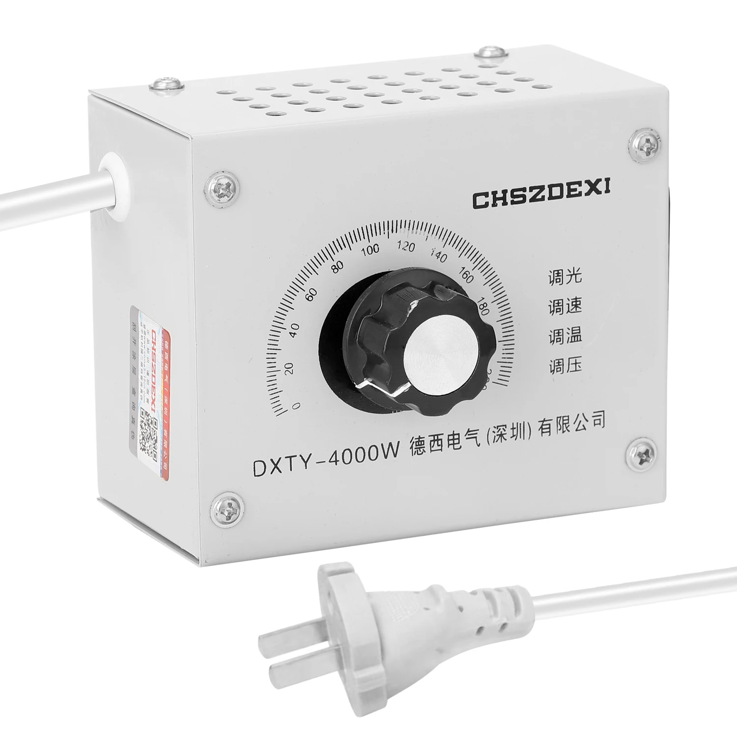 Voltage regulator portable speed temperature light voltage adjustable dimmer professional compact variable
