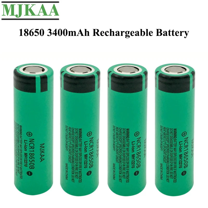 Mjkaa 4pcs Original 3400mah 3 7v Lithium Ncr Rechargeable Battery Ncrb Li Ion Batteries For Flashlight Rechargeable Batteries Aliexpress
