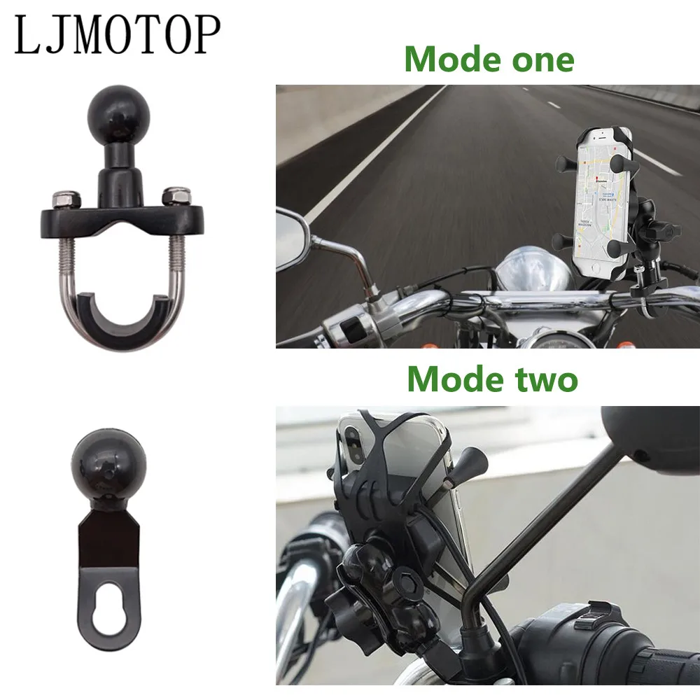 360 Chargeable Motorcycle GPS Phone holder Wired USB Universal Mount For Suzuki DRZ400SM DJEBEL DR250 Yamaha XMAX 125 250 VMAX | Автомобили