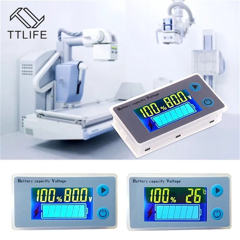 TTLIFE 10-100 в универсальный ЖК-дисплей Автомобильный кислотный свинцовый литиевый индикатор емкости аккумулятора цифровой вольтметр тестер напряжения монитор JS-C33