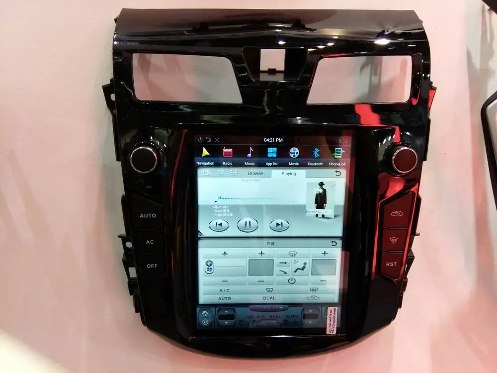 10 4 ''вертикальный экран Tesla Style Android 9 0 автомобильный DVD GPS плеер для Nissan Teana 2013 2014