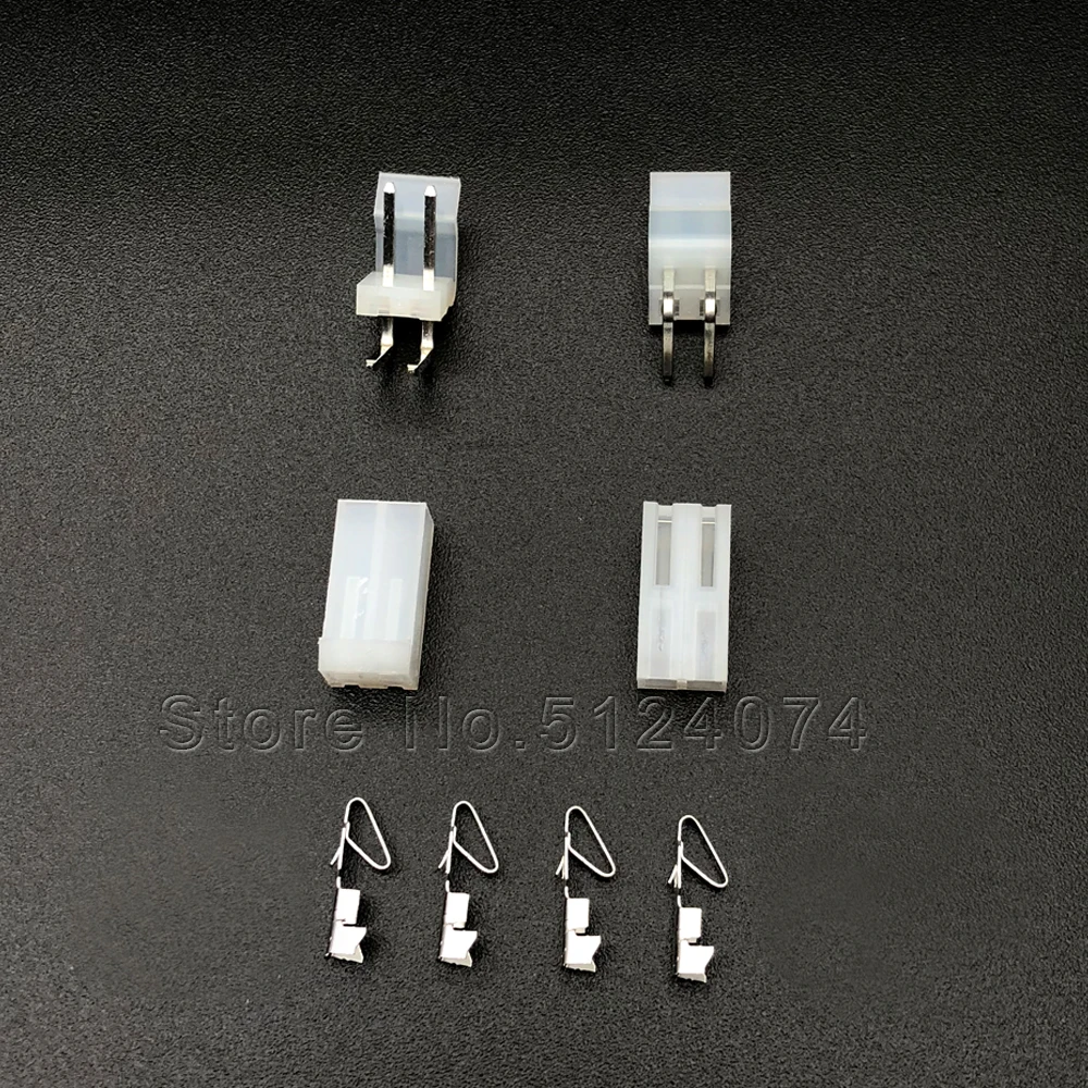 20 комплектов = 80 шт CH3.96mm разъем 2P 2pin CH3.96 прямой/изогнутый изгиб иглы+ набор клемм+ Корпус штыревой штырь сиденья/вилки/тростника