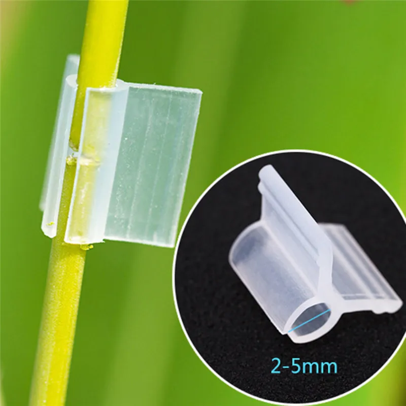 

50/100pcs Plastic Plant Clips Supports Connects Reusable Protection Grafting Fixing Tool Gardening Supplies for Vegetable Tomato