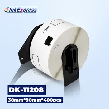 

38*90mm DK-11208 DK 1208 Address Labels Die Cut Label White Paper Multi-Purpose Thermal Paper DK 1208 For Brother Label Printer