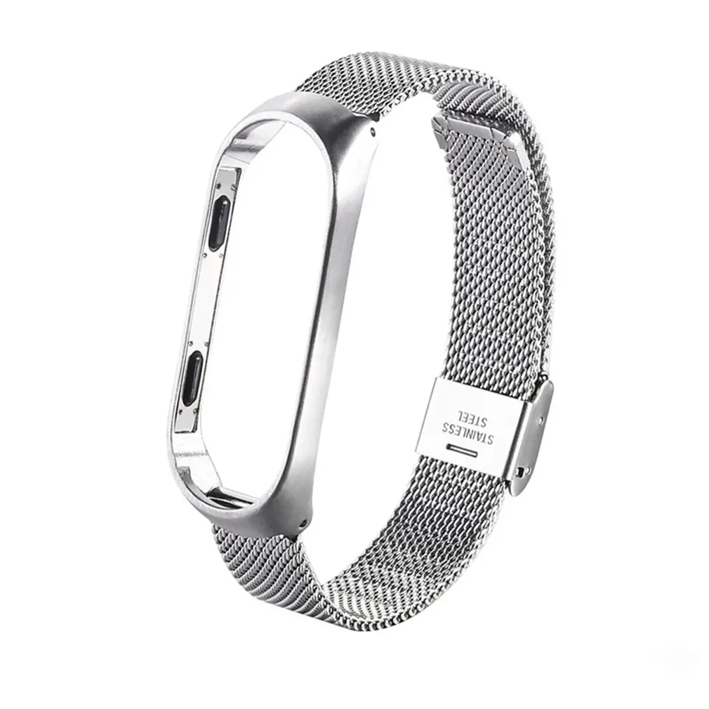Новинка 2021 металлический браслет из нержавеющей стали для Xiaomi Mi Band 4 сменный