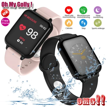 

B57 Women Smart watches Waterproof Sports For iphone apple Men Smartwatch Heart Rate Monitor Blood Pressure For kid Z7 iwo clock