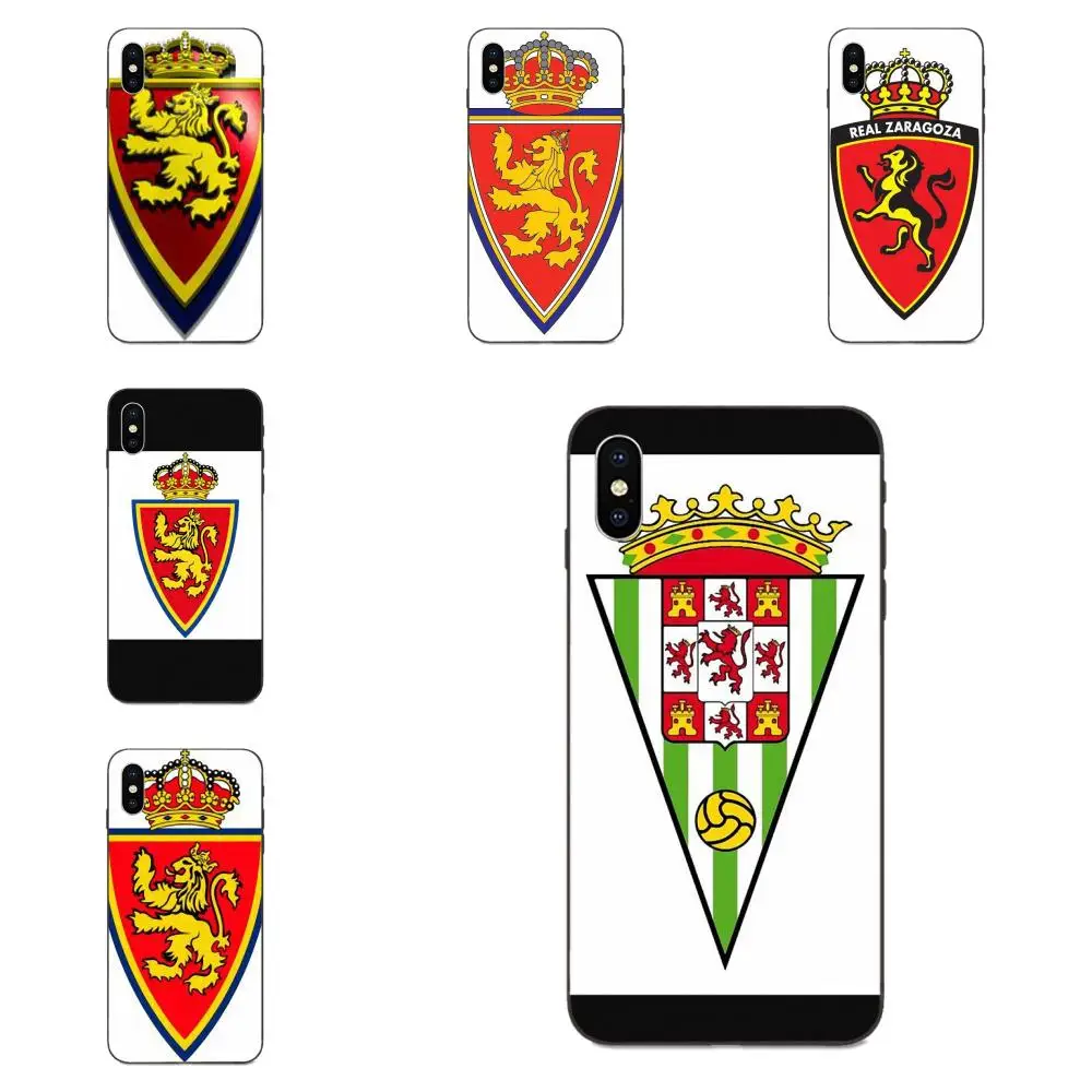 

For Xiaomi Mi Mix Max Note 2 2S 3 5X 6 6X 8 9 9T SE A1 A2 A3 CC9e Lite Play Pro F1 TPU Mobile Pouch Real Zaragoza Fc Team Logo