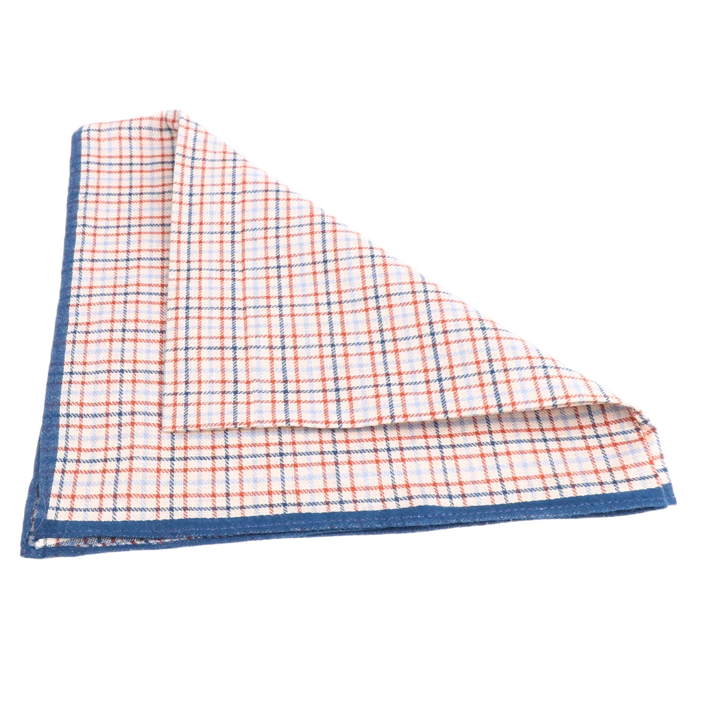 12pcs Assorted Fashion Handkerchief Men Woven Cotton 100% Square Hankies Lot 43 x 43 cm