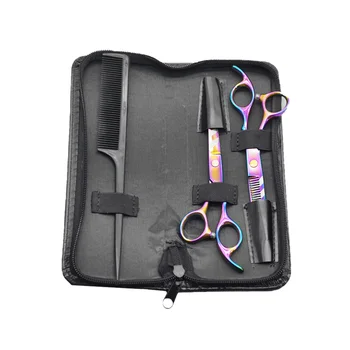 

1 Set/4pcs 7.87 Inches Professional Hair Cutting Scissors Stainless Steel Hair Cutting Kit Colorful Hair Cutting Tools for Home