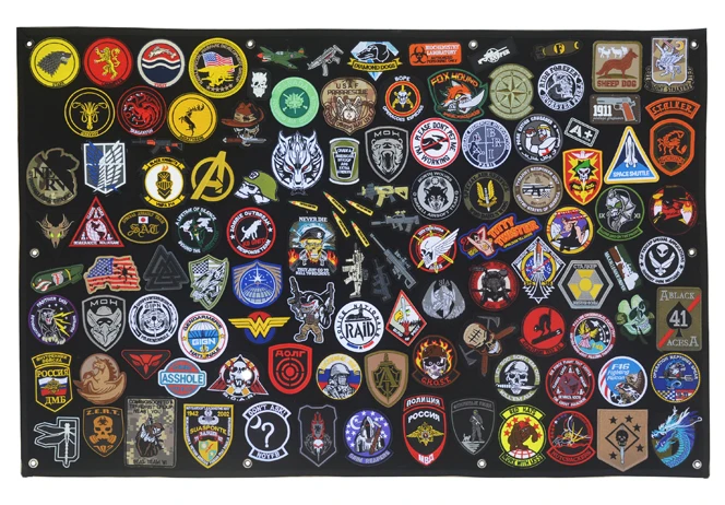 

Tactical Morale Patch Panel Patch Display Board Patch Holder Hook and Loop Backing Morale Patch Display Poster Frame Stand Hold