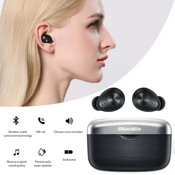 

Bluedio Fi 5.0 Bluetooth Headset TWS Wireless Earbuds Waterproof Stereo Binaural Earphones Long Standby Perfect Sound Qualiy