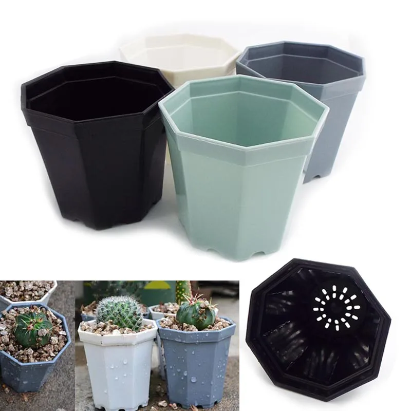 

1pc Plastic Square Plant Flower Pot Home Garden Planter Tools Plant Pots Gardening Nursery Pots for Herb Succulents