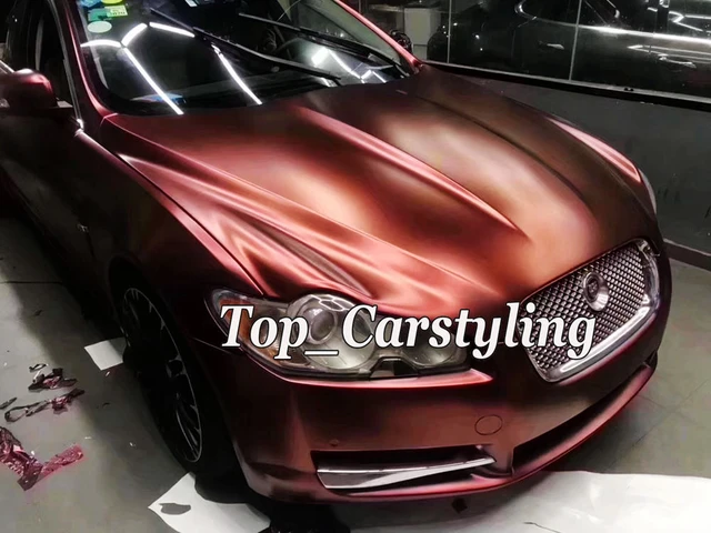 PET HD Madeira Red Black Gloss Vinyl Car Wrap Covering Film With Air  Release Like 3M Quality Initial Low Tack Glue 1.52x18m - AliExpress