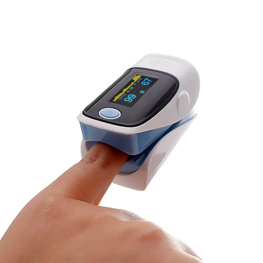 

Medical Household Digital Fingertip pulse Oximeter Blood Oxygen Saturation Meter Finger SPO2 PR Monitor Portable Toiletry Kits