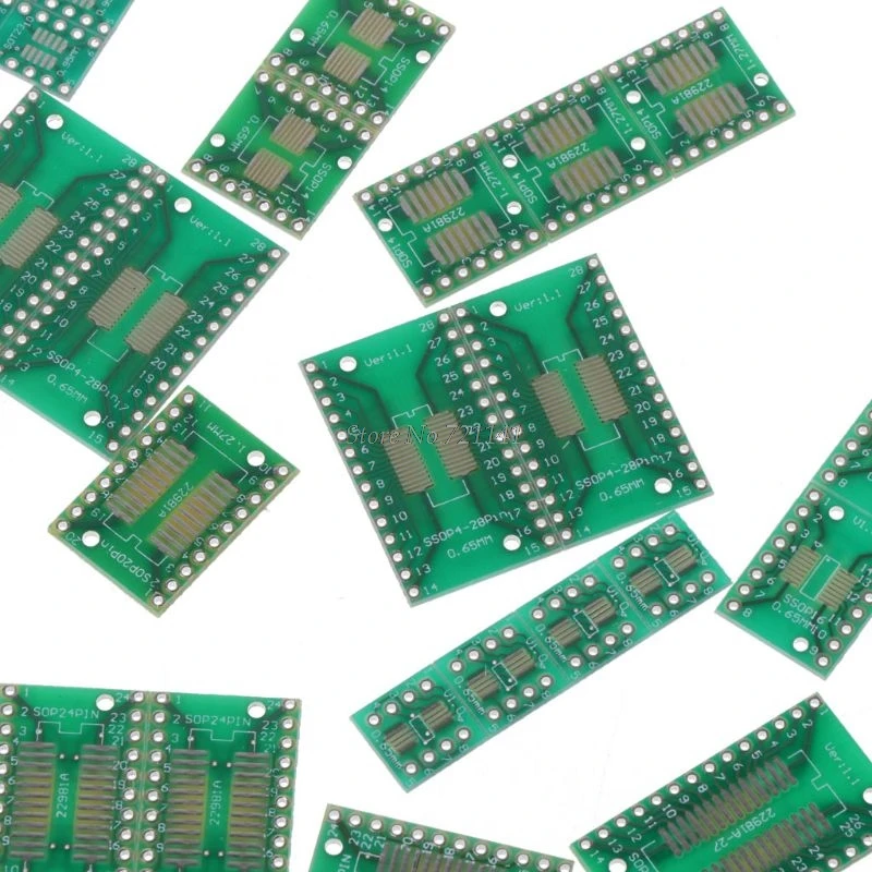 35 шт./7 шт.* 5 шт. печатная плата комплект SMD поворот к DIP SOP MSOP SSOP TSSOP SOT23 8 10 14 16 20 24 28 SMT To DIP и Прямая поставка
