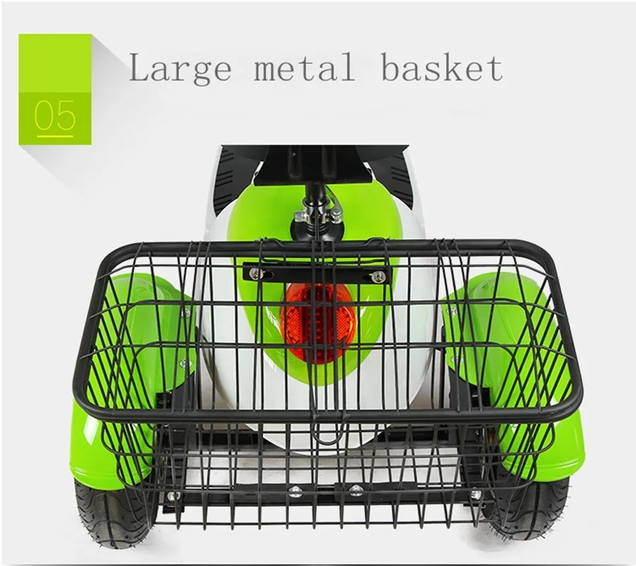 Electric Tricycle Bike Three Wheels Electric Scooters 6.5 Inch 48V 500W Portable 3 Wheel Electric Scooter Adults (10)