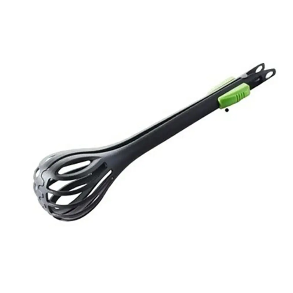 1pcs Manual Egg Beater Dual-Use Food Clip Nylon Handle Silicone Milk Cream Butter Whisk Mixer Stiring Tool Kitchen Gadgets