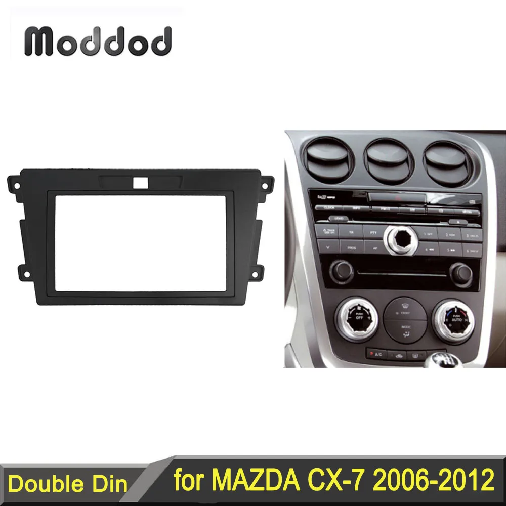 Double Din CD DVD Stereo Panel for MAZDA CX-7 2006+ Fascia Radio Refitting In Dash Mount Install Kit Face Plate Frame Bezel | Автомобили и