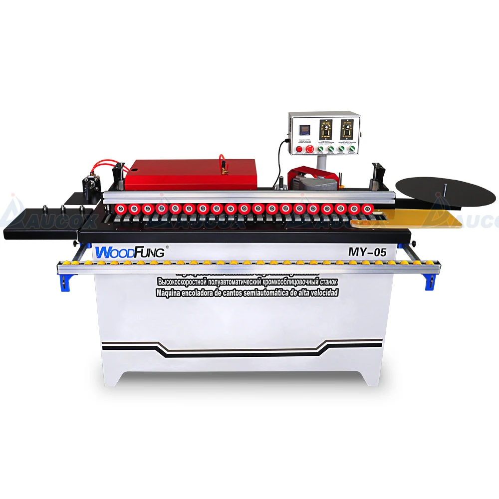 WOODFUNG MY05 прямая 150 кг полуавтоматическая машина для облицовки кромок дерева с