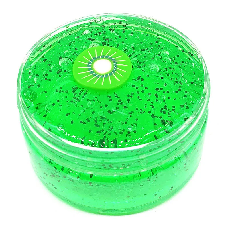 Afdswg Sticky Squishy Slime Crystal Mud Glaseado Lake Transparent Mud Decompression Toy Squishy's Squishies Toy Extrusion - Цвет: 100ml green