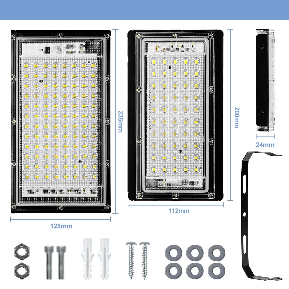 220V LED Reflector Flood Light IP65 Waterproof Spotlight Outdoor Garden Lighting Projectors Wall Lamp LED Exterior Street Light led flood light