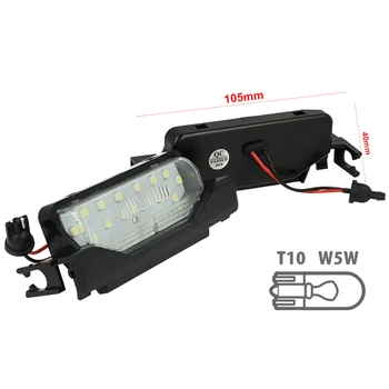 

CARALL LE2029 Led license plate lights Kit Mazda 6 2009-2015 White Canbus No error 12V 2W