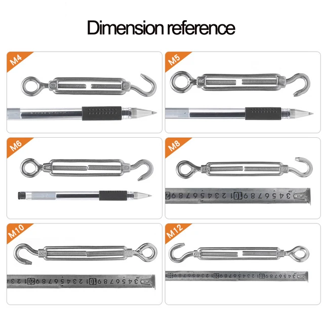 304# Stainless Steel Adjustable Length Rotate Chain Wire Rope