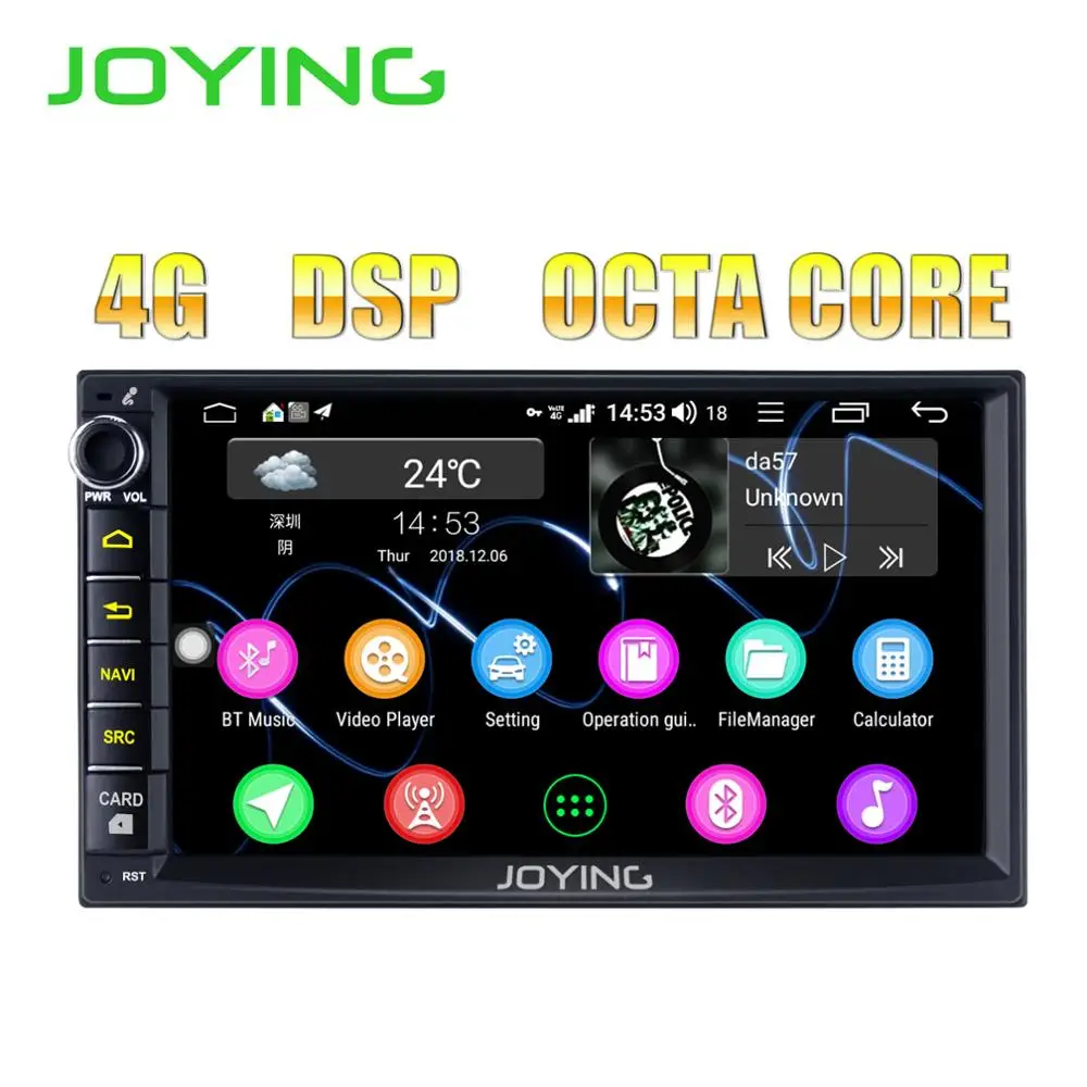 Best Android 8.1 Octa Core 4GB+64GB car radio player Support 4G/ Carplay Android auto/SWC/fast Boot HD with free OBD 2 din autoradio 4