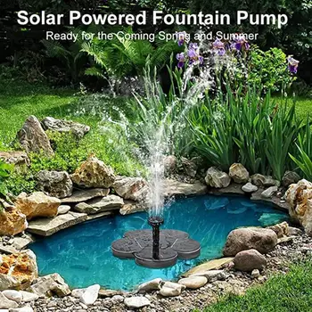 

Outdoor floating plum blossom fountain Plastic Bird bath Aquarium Small pond Pool Garden Water cycle for oxygen For Drop Shipper