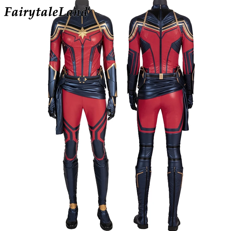 Карнавальный костюм Carol Danvers, Мстители, Endgame, Костюм Marvel, американские костюмы супергероя для Хэллоуина, капитан, комбинезон
