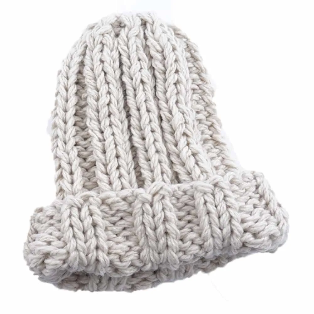 Beige Повседневные зимние вязаные шапки для женщин; модные теплые наушники; мягкие шапки для девочек; Moda Feminina Casquette; высокое качество; Gorros# D - Цвет: Beige