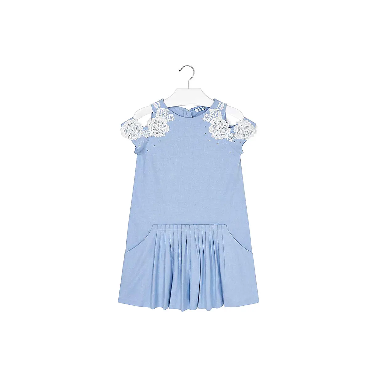 MAYORAL Jurken 10691255 Meisje Kinderen voorzien plooirok Multi Katoen Casual Solid Knielange Mouwloze Mouwen MAYORAL Jurken 10691255 Meisje Kinderen voorzien plooirok Multi Katoen Casual Solid Knielange Mouwloze Mouwen