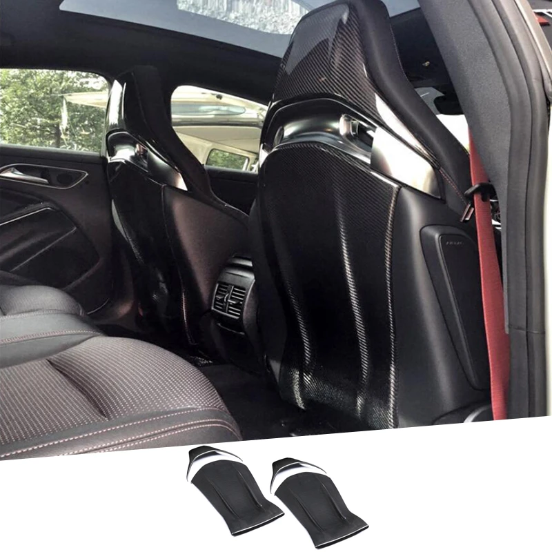 Cubierta Protectora De Respaldo De Asiento De Fibra De Carbono Para Mercedes Benz Amg A45 Cla45 Gla45 C63 E63 Molduras Interiores Aliexpress