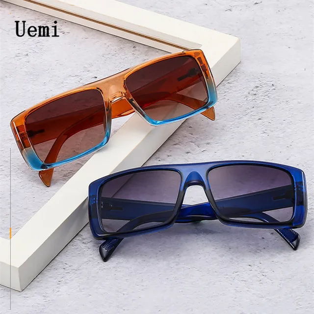 New Fashion Rectangle Brand Design Sunglasses For Women Men Retro Ins Popular Square Sun Glasses Shades UV400 Wholesale 2