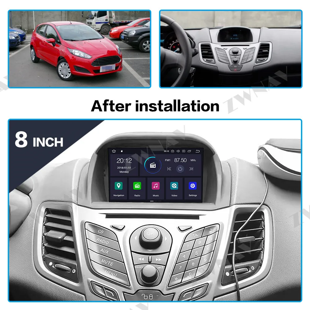 Android 10 0 Car Dvd Player Gps Navigation For Ford Fiesta Mk7 2013 2014 2015 2016 Radio