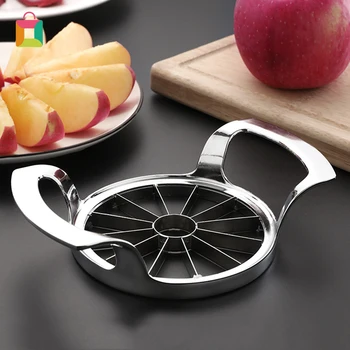 

12-blade stainless steel watermelon and apple slicer, ultra-sharp peeler, easy-to-grip divider, suitable for up to 4 inches Cozy