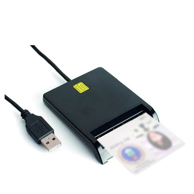 Смарт Usb кард-ридер адаптер Универсальный Портативный Usb общий доступ Emv с cd-драйверами для банковских карт Sim/Atm/Ic/Id карты