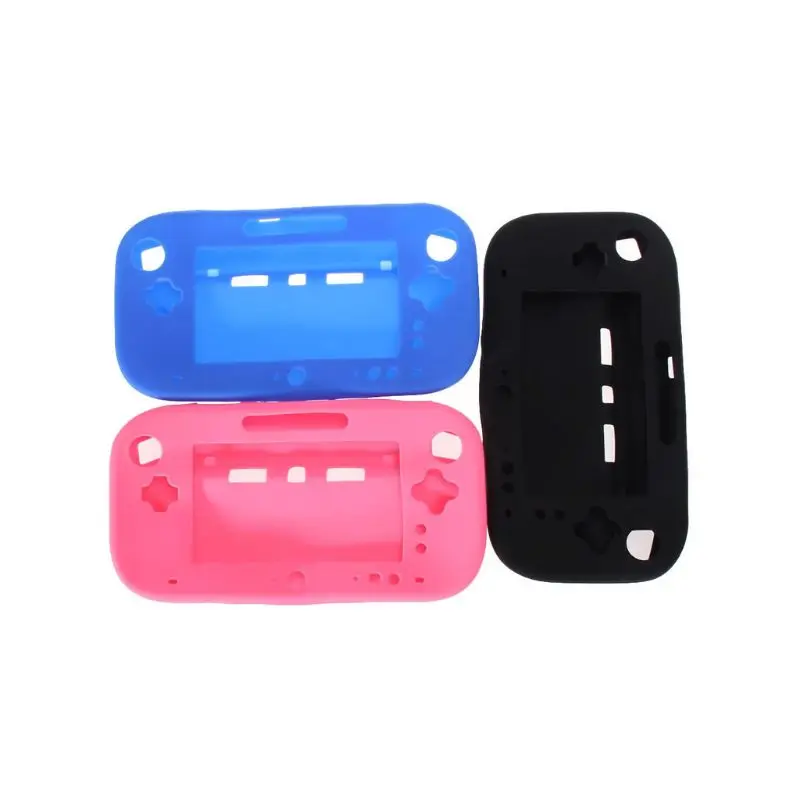 

Protective Cover Case Soft Silicone Sleeve Skin Dustproof Accessories for nintendo Wii U Gamepad Controller 203A