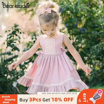 

Bear Leader Girls Dresses 2020 Summer Children's Clothing Princess Dress Baby Dress Sweetie Children Clothes Flower Dress 1-5T
