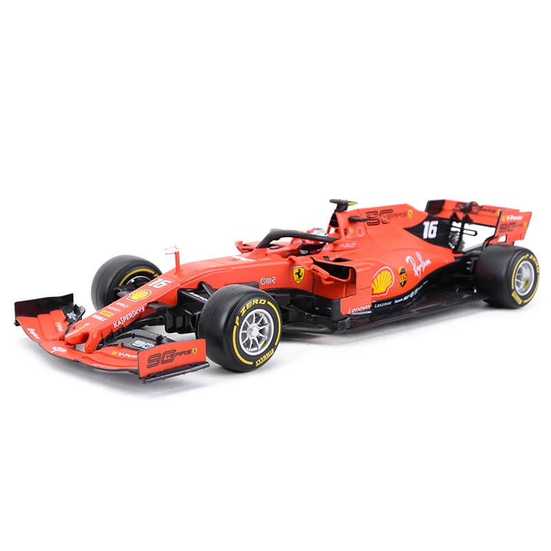 

Bburago 1:18 2019 SF90 F1 Racing #16 #05 Formula Car Static Simulation Diecast Alloy Model Car