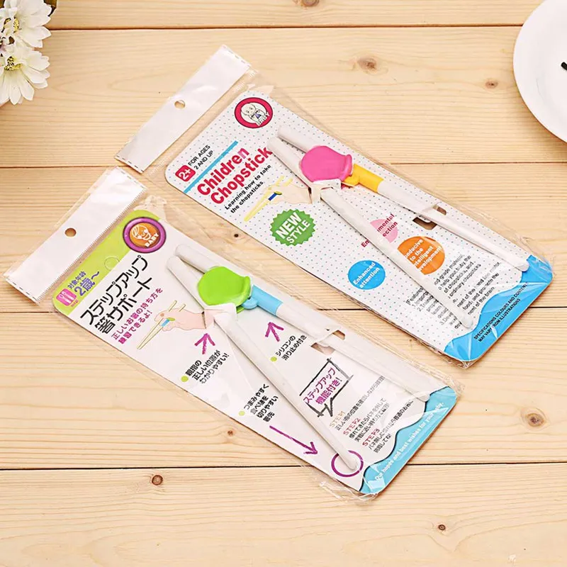

1Pairs Cartoon Learning Chopsticks For Children Training Helper Dishes Dinner Sushi Feeding Chopsticks Baby Toddler Tableware